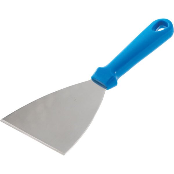 Spatule triangulaire "inox", poignée plastifiée (AC-ST4M)
