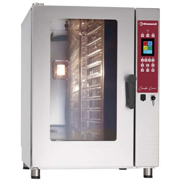 Four électrique TOUCH SCREEN vapeur et convection, 10x GN 1/1 - AUTO-CLEANING (DFV-1011/PTS)