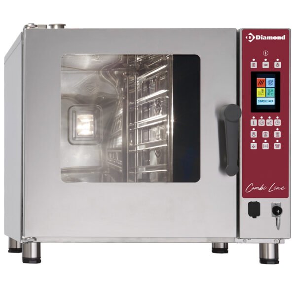 Four électrique TOUCH SCREEN vapeur et convection 5x GN 1/1 - AUTO-CLEANING (DFV-511/PTS)