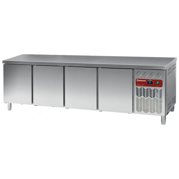 Table frigorifique, ventilé, 4 portes EN 600x400  760 L  (DP255/PC-R2)