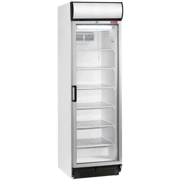 Vitrine T° négative, statique/ventilée, 380 Lt., avec caisson lumineux  (E38NC/N2)