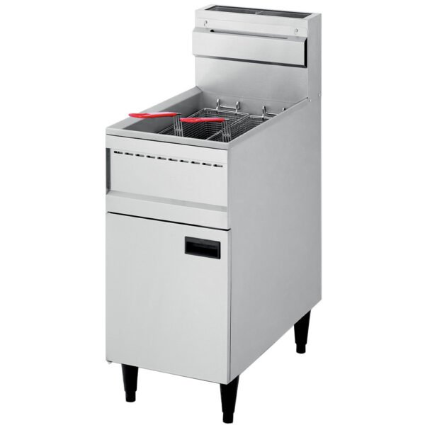 Friteuse gaz "haut rendement", cuve 23 litres (FGHR-23/N)