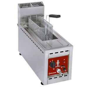 Friteuse gaz, 1 cuve 8 lit., à TOP (FSM-8GT/S)