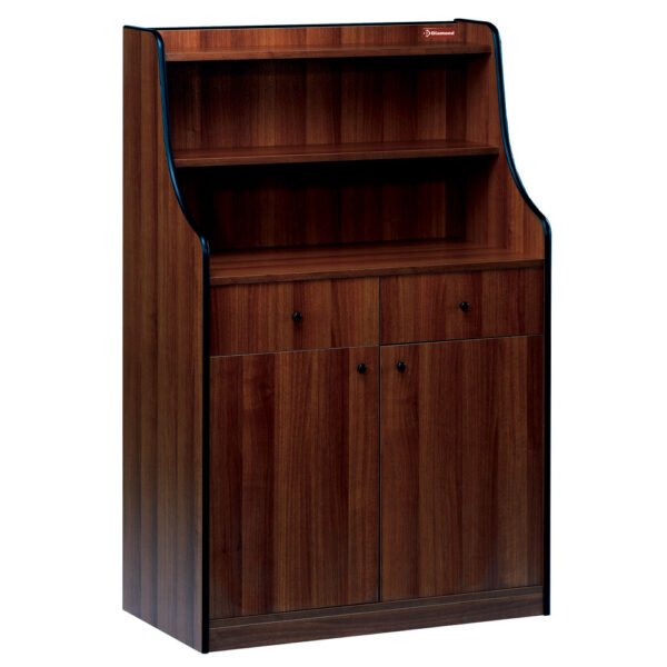Meuble de service, 2 tiroirs, 2 portes, "Wengé"  (MC/145W)