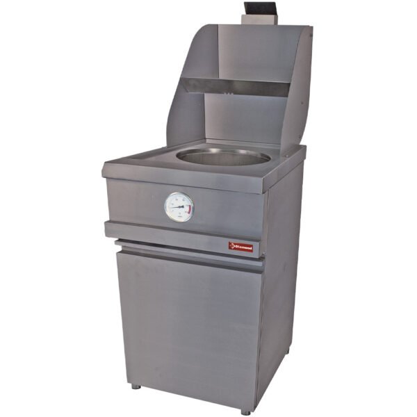 Friteuse gaz HEAVY DUTY, 1 cuve ronde, mécanique (MIKA/1-MC)
