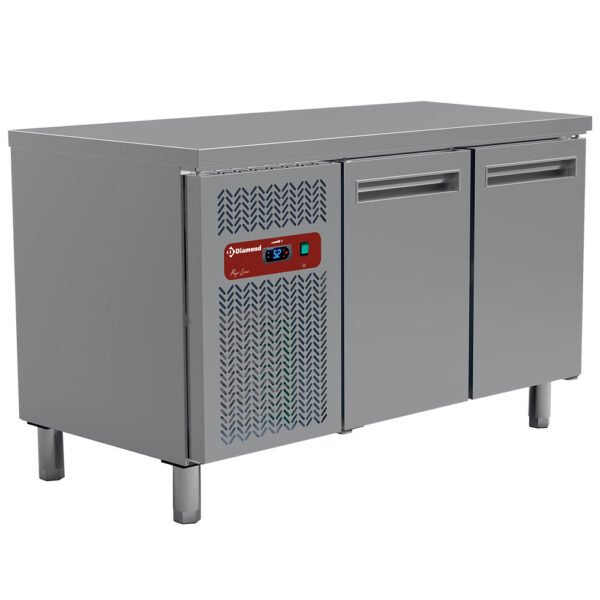 Table frigorifique, ventilée, 2 portes GN 1/1 260 Lit.  (MR2/R2)