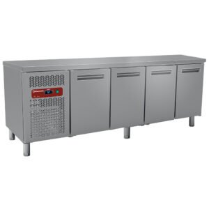 Table frigorifique, ventilée, 4 portes GN 1/1  550 Lit.  (MR4/R2)