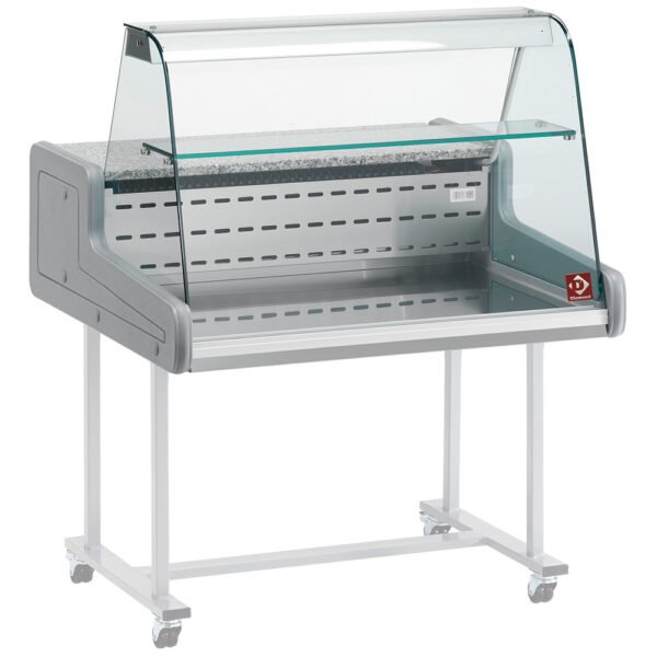 Comptoirs vitrine réfrigérés - vitre bombée  (SUP10-ZC/R2)