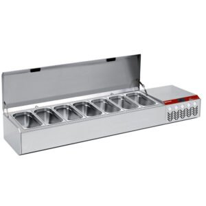 Structure réfrigérée GN 7x1/3, avec couvercle  (SY175G/CP9)