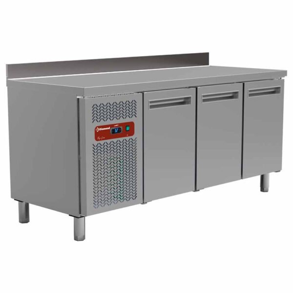 Table frigorifique, ventilé, 3 portes GN 1/1  405 Lit.   (MR3/R2-BA)