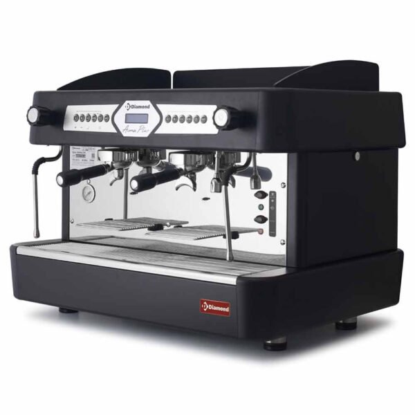 Machine à café 2 groupes, automatique avec display  NOIR  (AROMA/2EB)
