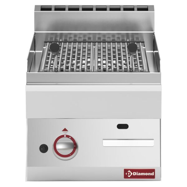 Grill pierre de lave gaz, grille de cuisson en fonte -Top- (G65/GPL4T-N)