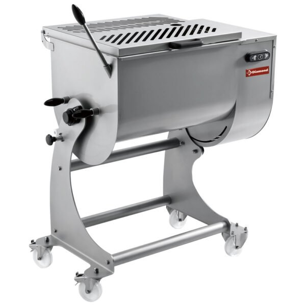 Mélangeur à viande en inox 80 kg, piètement sur roues  (MCR-80P/N)