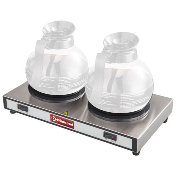 Plaques chauffantes pour 2 carafes  (PCH-2/W)