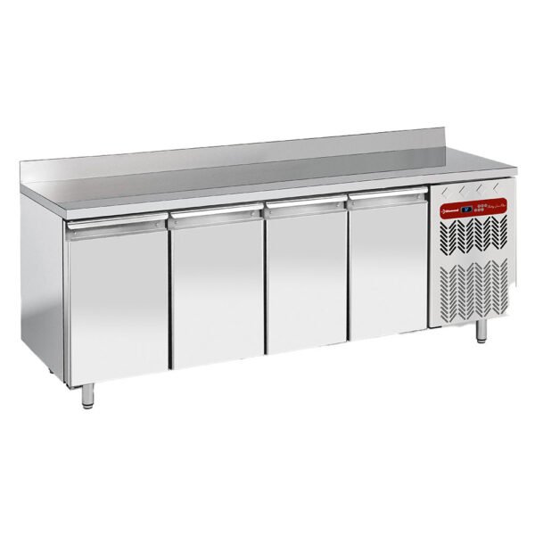 Table frigorifique "murale", ventilée, 4 portes EN 600x400, 760 litres  (TP4N/HA-R2)