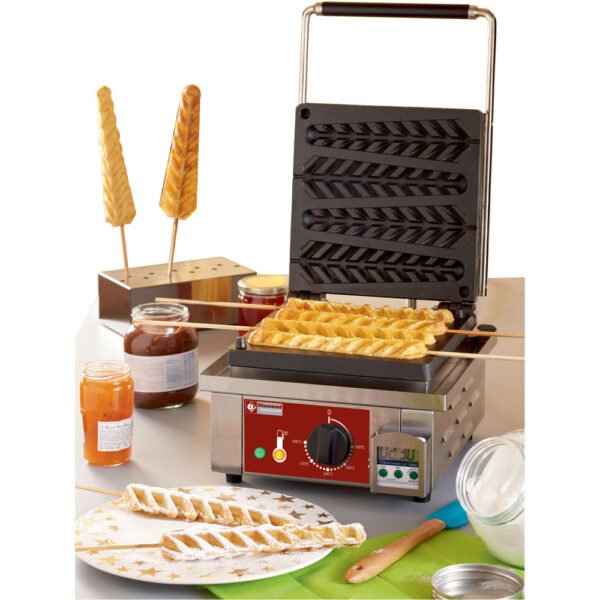 Gaufrier électrique "épi sur bâtonnet" 4 pcs.+ minuterie  (GE-4X/EN) – Image 2