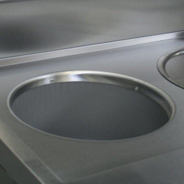 Friteuse gaz HEAVY DUTY, 3 cuves rondes, mécanique (MIKA/3-MC) – Image 2