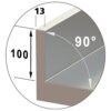 Table frigorifique, ventilé, 3 portes GN 1/1  405 Lit.   (MR3/R2-BA) – Image 3