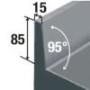 Table de congélation "murale", ventilée, 3 portes GN 1/1, 405 litres  (TG3B/HA-R2) – Image 3