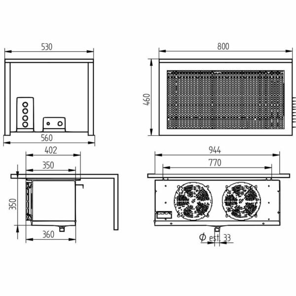 Groupe frigorifique "By-block" T° -5°+5°  (HP122T-4Q) – Image 4