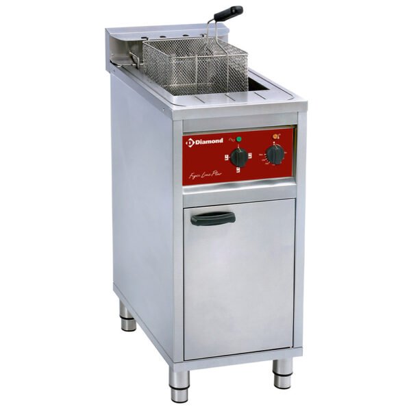 Friteuse électrique 16 lit. sur meuble, 4-8-12 Kw (FSM-16E/N)