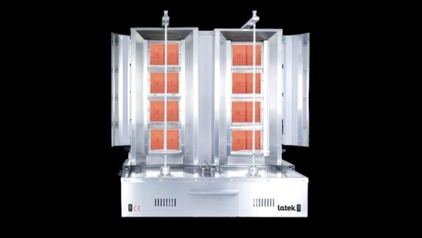 Double machine à kebab 2 x 4 feux gaz LATEK (L303)