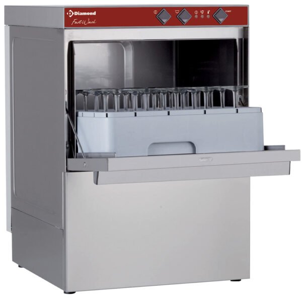 Lave-verres et vaisselle panier carré 450x450 mm et adoucisseur (046D/6-A)