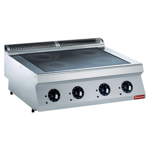 Cuisinière électrique, 4 foyers à induction -TOP- (E17/4ID8T-N)