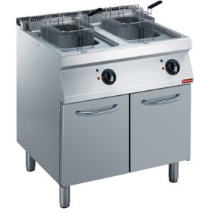 Friteuse électrique 2x 14 litres, sur armoire (E17/F28A8-N)