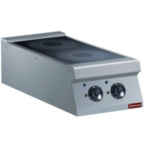 Cuisinière électrique 2 foyers à induction -TOP- (E22/2ID4T-N)