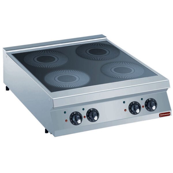 Cuisinière électrique 4 foyers à induction -TOP- (E22/4ID8T-N)