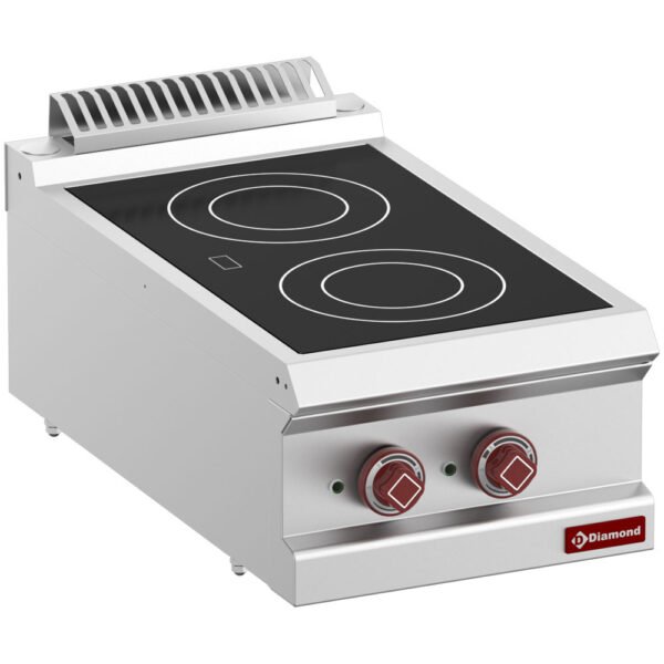 Cuisinière électrique vitrocéramique 2 zones -Top- (E7/2VC4T-N)