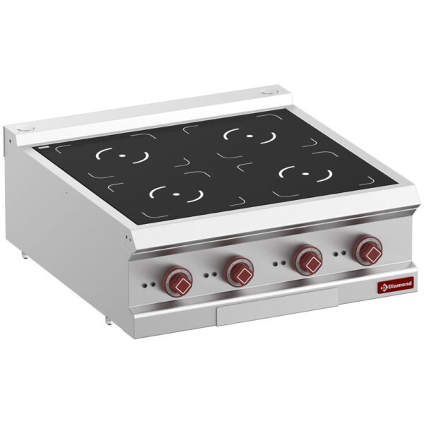 Cuisinière électrique, 4 foyers a induction -Top- (E7/4ID7T-N)