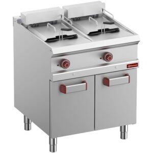 Friteuse électrique 2 cuves de 13 litres sur armoire (E7/F26A7-N)