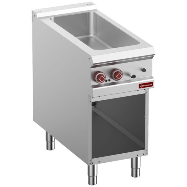 Bain-marie électrique 4x GN 1/3-150 mm, armoire ouverte (E9/BMA4-N)