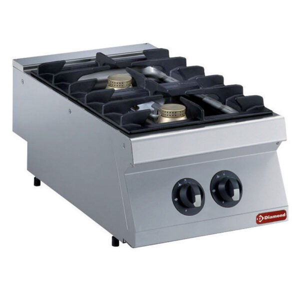 Cuisinière gaz 2 feux, 2x 5,5 kW -TOP- (G17/2F4T-N)