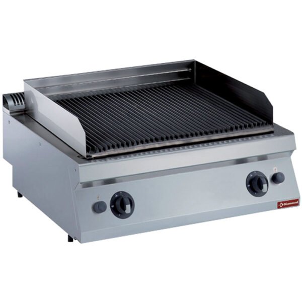 Grill pierre de lave gaz, grille en fonte 1 mod. -TOP- (G17/GPL8T-NG)