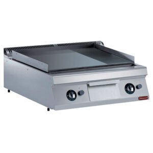 Plaque de cuisson gaz, 2/3 lisse et 1/3 rainurée -TOP- (G22/PM8T-NE)