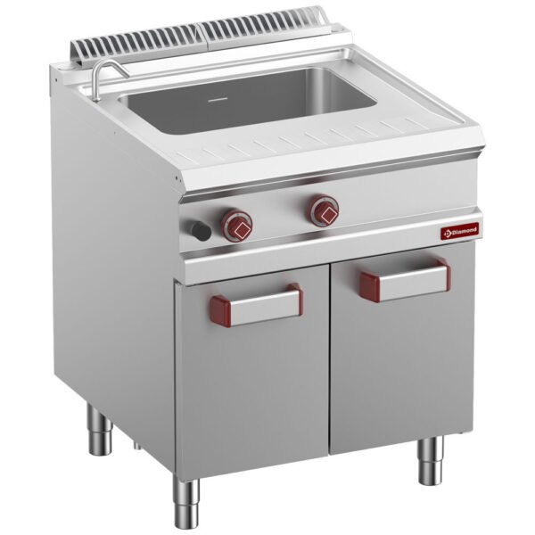 Cuiseur à pâtes gaz 1 cuve 40 Lt (s/paniers), sur armoire (G7/CPA7-N)