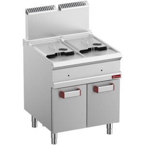 Friteuse gaz 2 cuves 14 litres sur armoire (G7/F28A7-N)