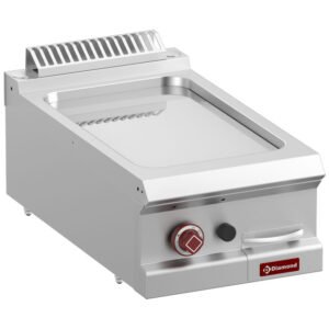 Plaque de cuisson gaz lisse chrome dur, module 1/2 -Top- (G7/PLCD4T-N)