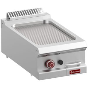Plaque de cuisson gaz rainurée, module 1/2 -Top- (G7/PR4T-N)
