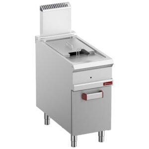 Friteuse gaz 1 cuve 18 lit. (18 kW) sur meuble fermé (G9/F18A4-N)