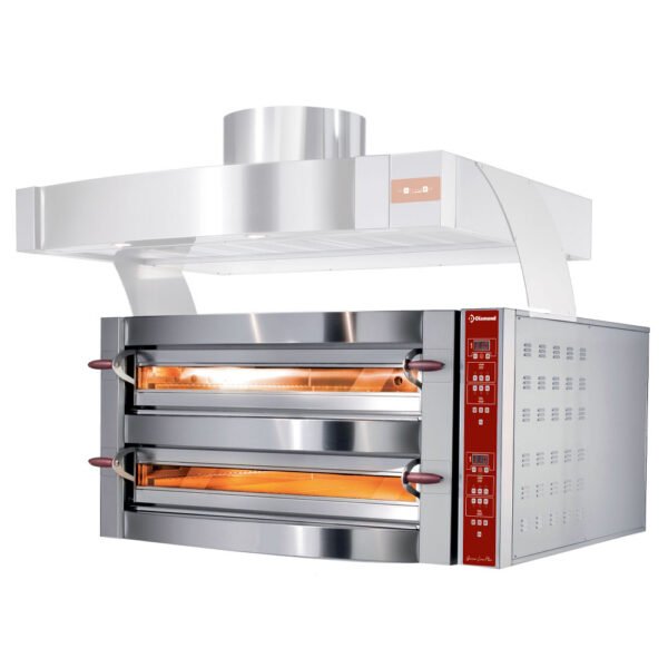 Four électrique, 2 chambres, 2x 6 pizzas Ø 350 mm (GDX12/35-LDP)