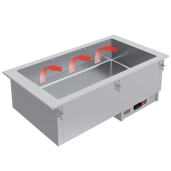 Elément bain-marie 2 GN 1/1 - à sec - ventilé  (IN/BX08-PSC)