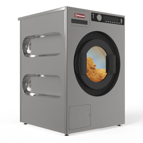Lave-essoreuse "Inox-Titanium", avec pompe de décharge 8 Kg (ML80-NP)