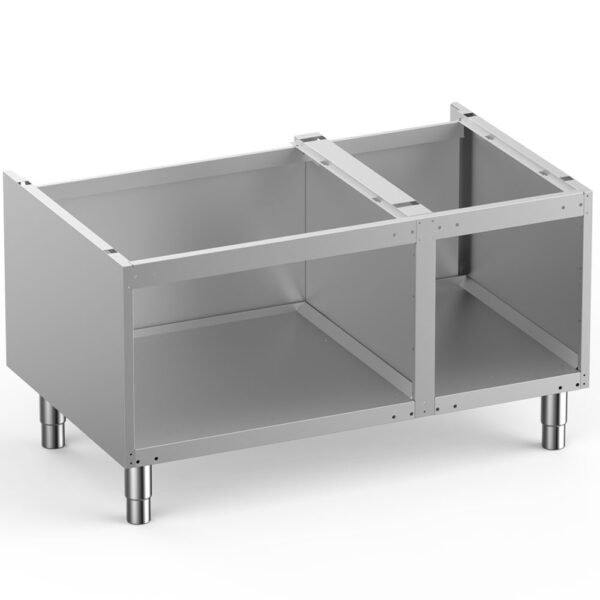 Soubassement ouvert, sur pieds inox réglables (N7/BA11-RN)