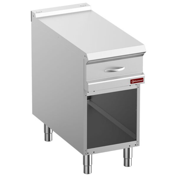 Elément neutre avec tiroir GN module 1/2 , armoire ouverte (N9/PTAC4-N)