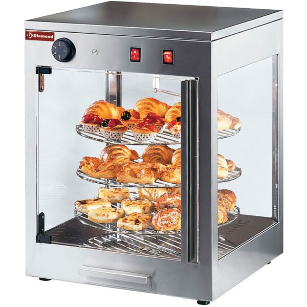Vitrine chauffante rotative D.420 mm  (PIZZA/D42)