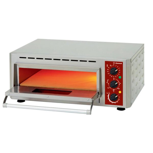 Four électrique pizzas, chambre (3 kW) 430x430xh100 mm (PIZZA-QUICK/43)